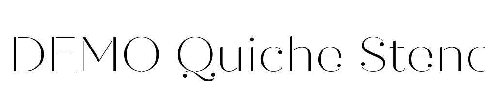  DEMO Quiche Stencil Thin Regular