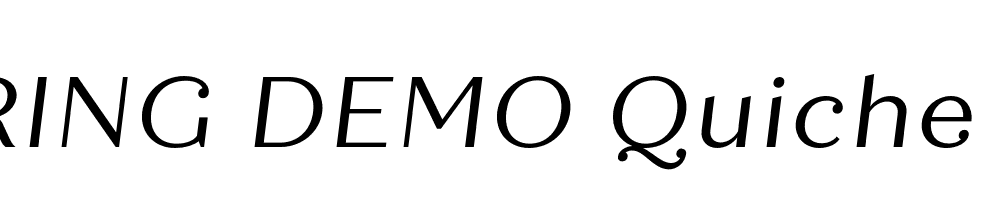  DEMO Quiche Text Italic