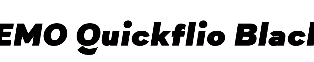 FSP DEMO Quickflio Black Italic