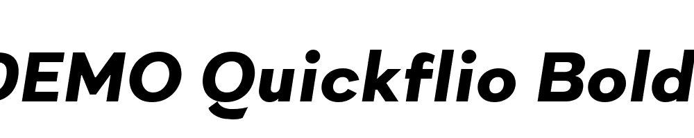 FSP DEMO Quickflio Bold Italic