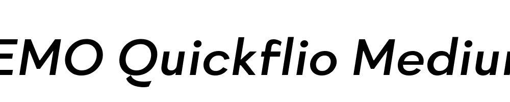 FSP DEMO Quickflio Medium Italic