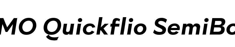 FSP DEMO Quickflio SemiBold Italic