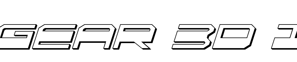 Quick Gear 3d Italic