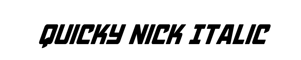 Quicky Nick Italic