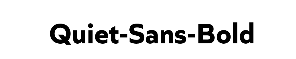 Quiet-Sans-Bold