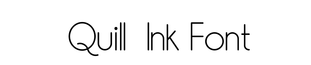 Quill Ink Font