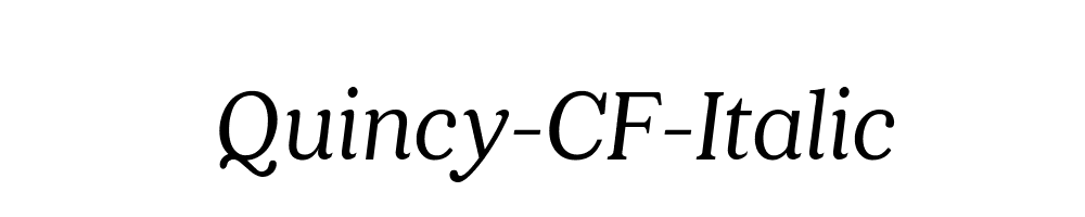 Quincy-CF-Italic