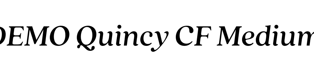 FSP DEMO Quincy CF Medium Italic