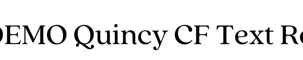 FSP DEMO Quincy CF Text Regular