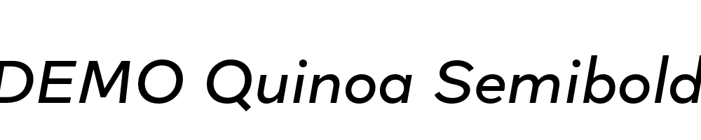 FSP DEMO Quinoa Semibold Italic