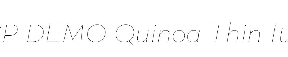 FSP DEMO Quinoa Thin Italic