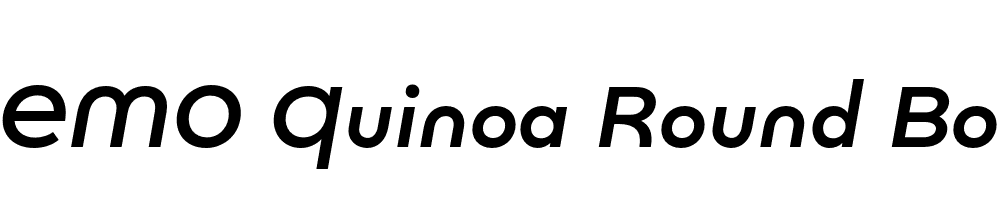 FSP DEMO Quinoa Round Bold Italic