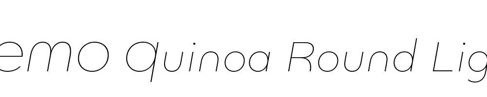 FSP DEMO Quinoa Round Light Italic