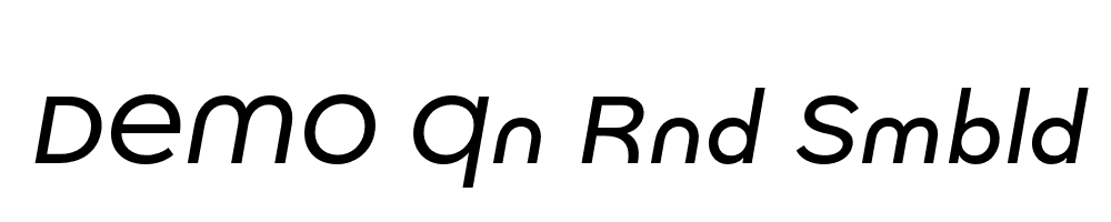 FSP DEMO Qn Rnd Smbld Italic