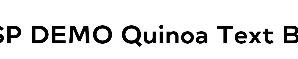 FSP DEMO Quinoa Text Bold