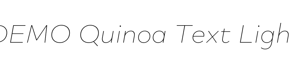 FSP DEMO Quinoa Text Light Italic