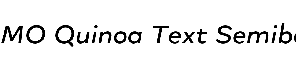 FSP DEMO Quinoa Text Semibold Italic