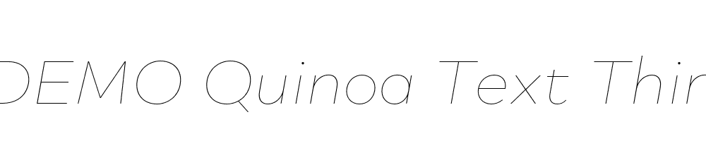 FSP DEMO Quinoa Text Thin Italic