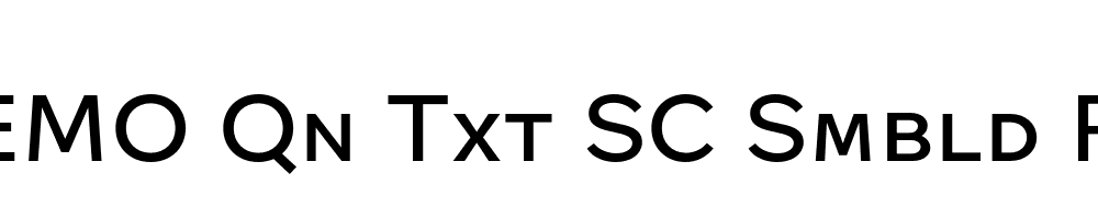 FSP DEMO Qn Txt SC Smbld Regular