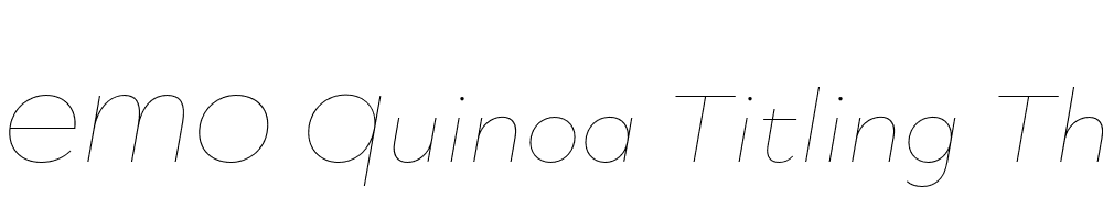 FSP DEMO Quinoa Titling Thin Italic