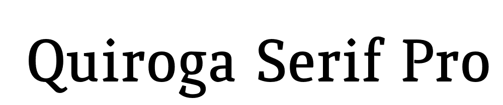 Quiroga Serif Pro