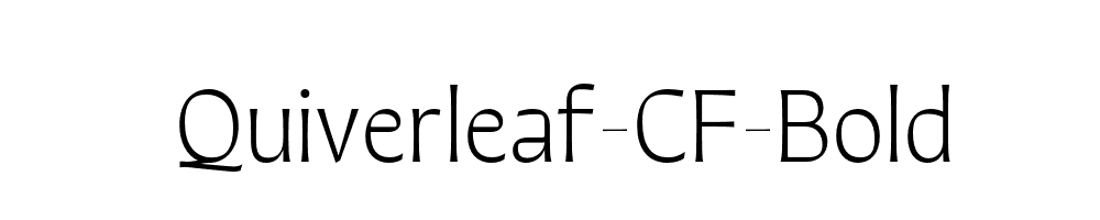 Quiverleaf-CF-Bold