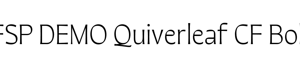 FSP DEMO Quiverleaf CF Bold