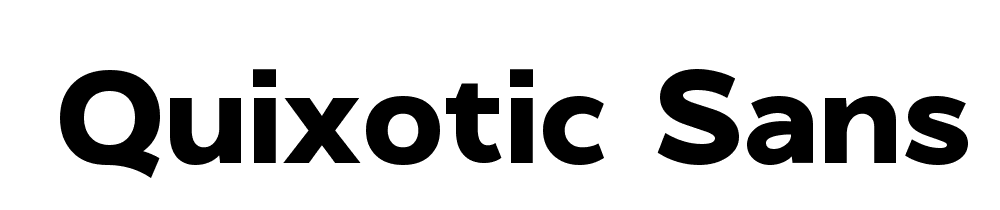 Quixotic Sans