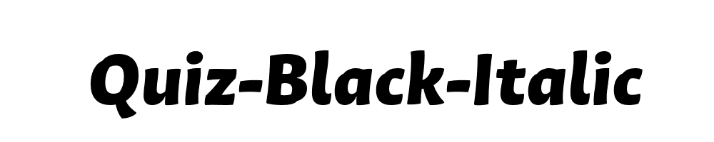 Quiz-Black-Italic