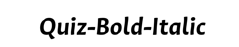 Quiz-Bold-Italic