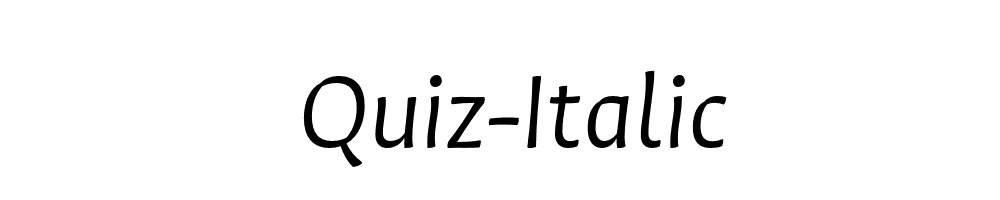 Quiz-Italic