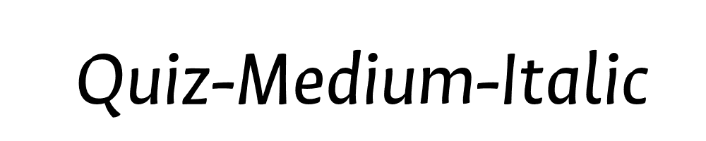 Quiz-Medium-Italic