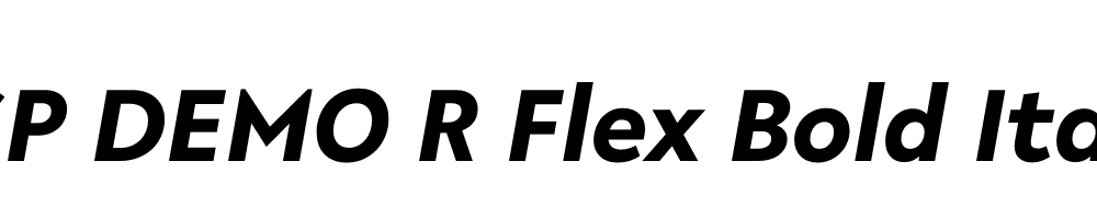 FSP DEMO R Flex Bold Italic