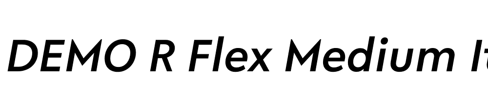 FSP DEMO R Flex Medium Italic