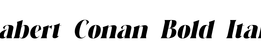 Rabert-Conan-Bold-Italic