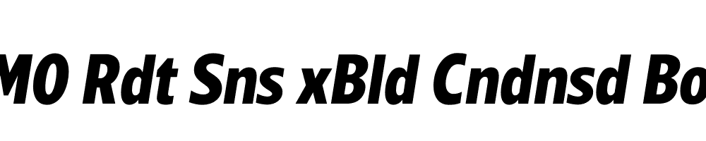 FSP DEMO Rdt Sns xBld Cndnsd Bold Italic