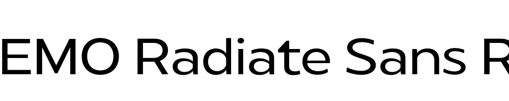 FSP DEMO Radiate Sans Regular