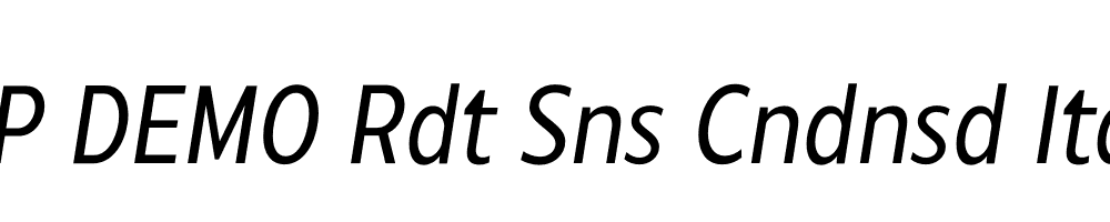 FSP DEMO Rdt Sns Cndnsd Italic