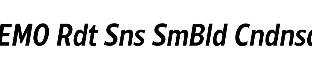 FSP DEMO Rdt Sns SmBld Cndnsd Italic