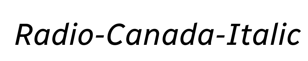 Radio-Canada-Italic