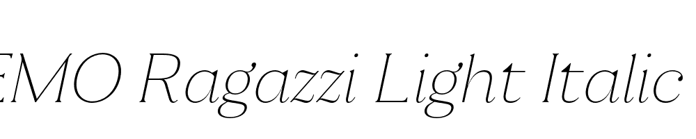 FSP DEMO Ragazzi Light Italic Regular