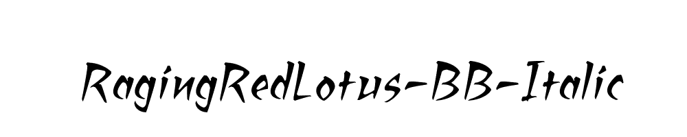 RagingRedLotus-BB-Italic