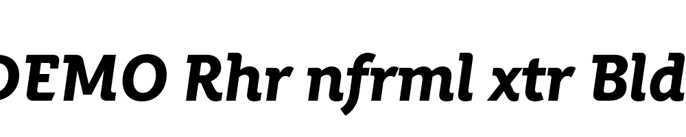 FSP DEMO Rhr nfrml xtr Bld Italic