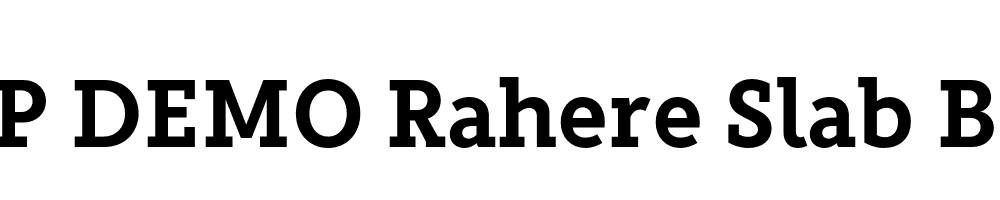 FSP DEMO Rahere Slab Bold