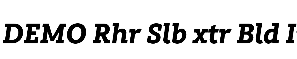 FSP DEMO Rhr Slb xtr Bld Italic