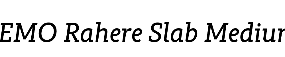 FSP DEMO Rahere Slab Medium Italic