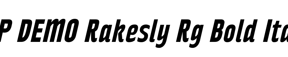 FSP DEMO Rakesly Rg Bold Italic