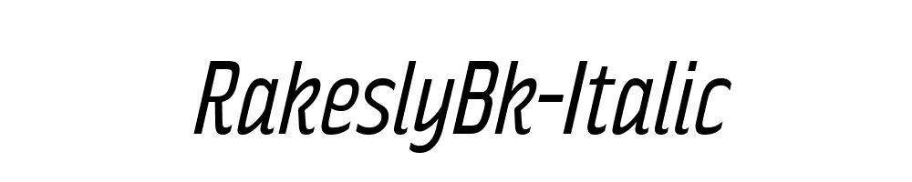 RakeslyBk-Italic