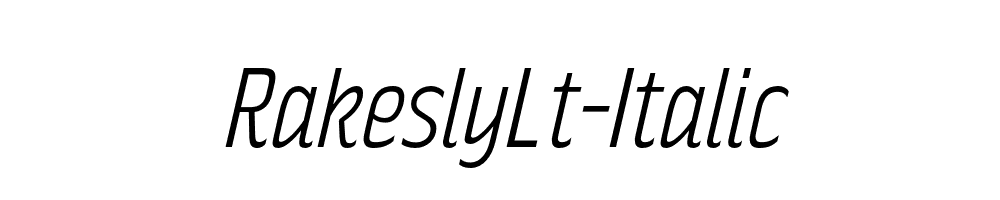 RakeslyLt-Italic