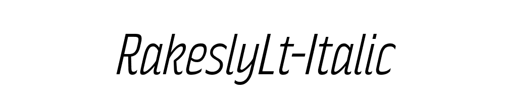 RakeslyLt-Italic